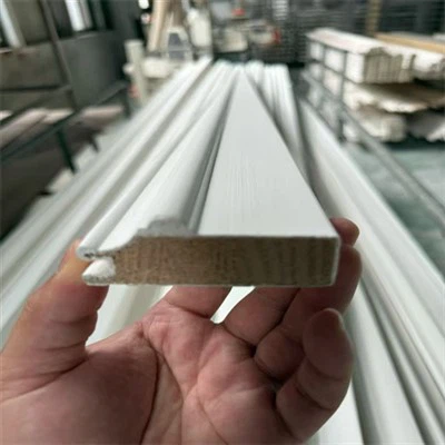 יציקת עץ מלא צבוע לבן יציקת עוקפת בסיס